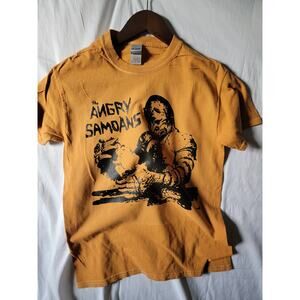 the Angry samoans band   t shirt size small burnt orange